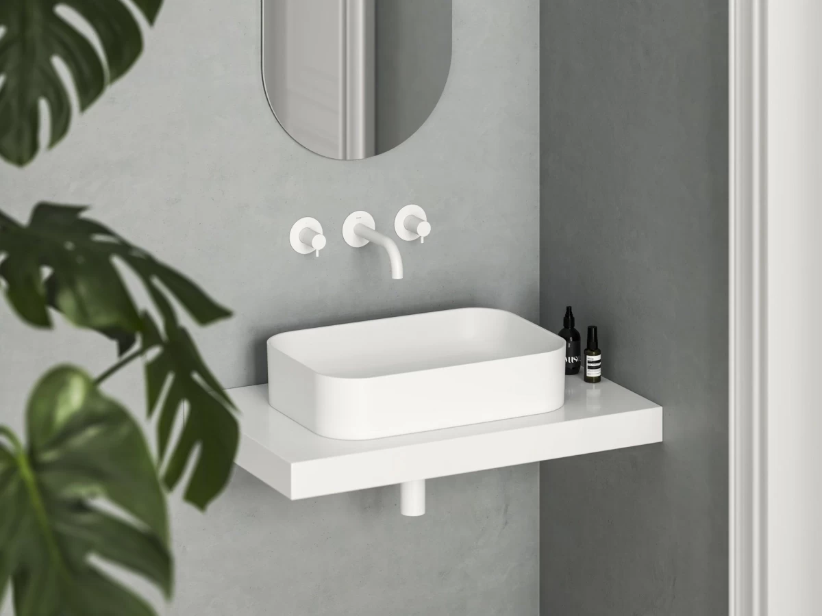 Keraminis praustuvas Ravak Ceramic Slim R 55, baltas matinis, XJX0E155004