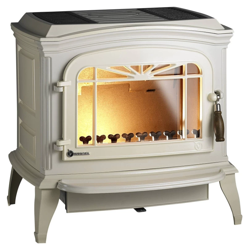 Ketinė krosnelė Invicta Bradford, dramblio kaulo spalvos, 12 kW