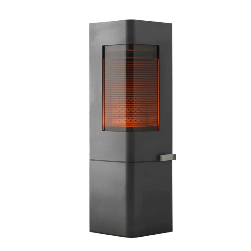 Ketinė krosnelė Invicta Moai, antracito spalvos, 5 - 12 kW