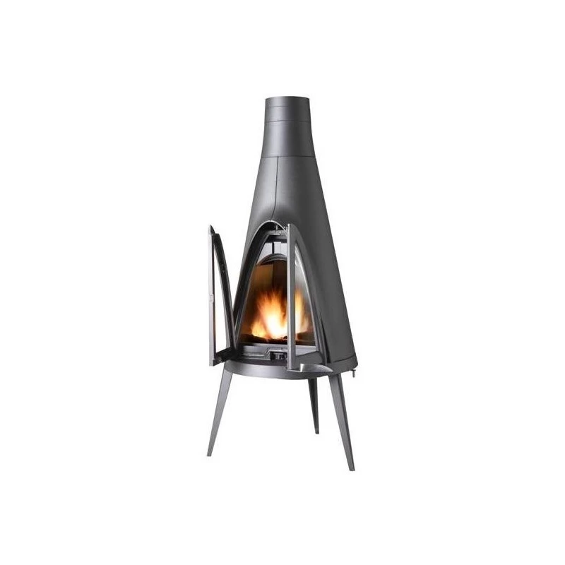 Ketinė krosnelė Invicta POW-WOW, antracito spalvos, 21 kW