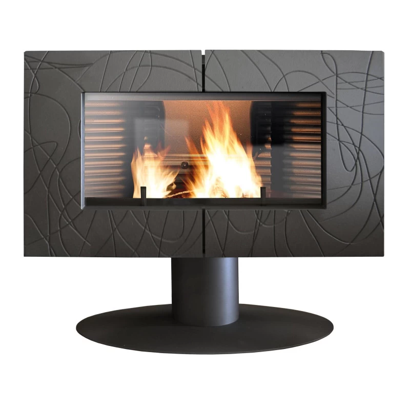 Ketinė krosnelė Invicta Symphonia, antracito spalvos, 8 - 18 kW