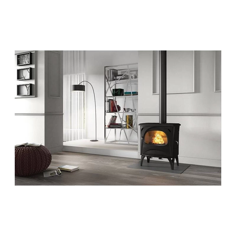 Ketinė krosnelė Seguin Aurore, antracito spalvos, iki 9 kW