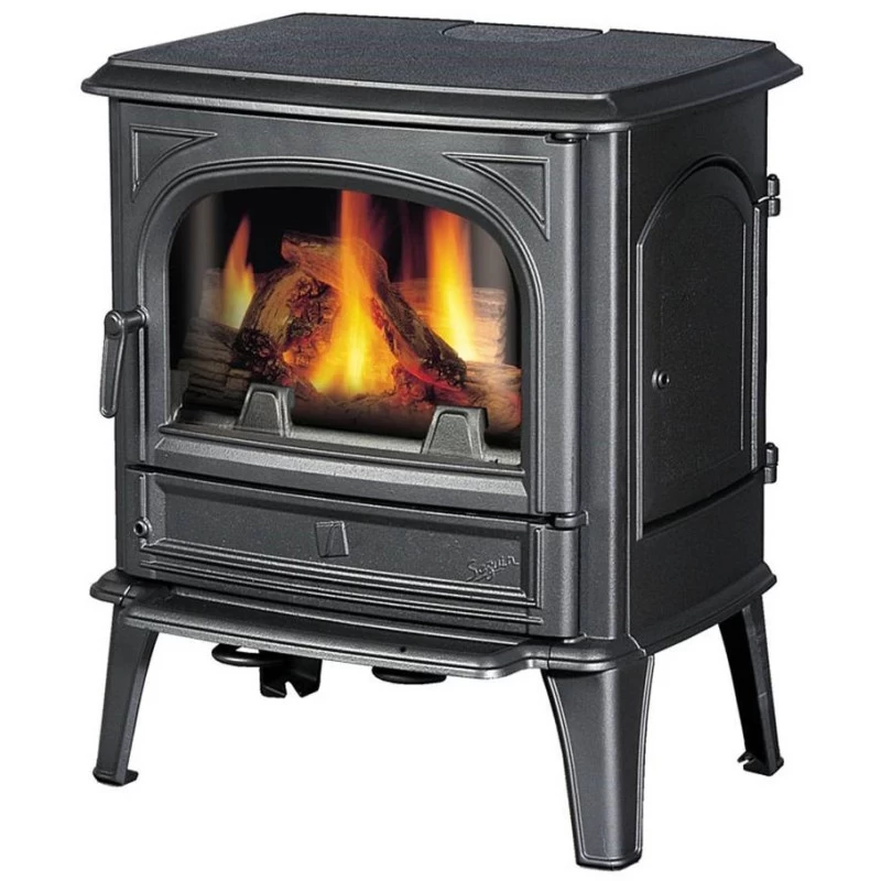 Ketinė krosnelė Seguin SAPHIR, pilka, iki 11 kW