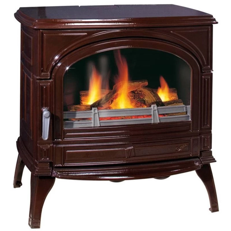 Ketinė krosnelė Seguin TOPAZE, ruda, su oro padavimu iš lauko