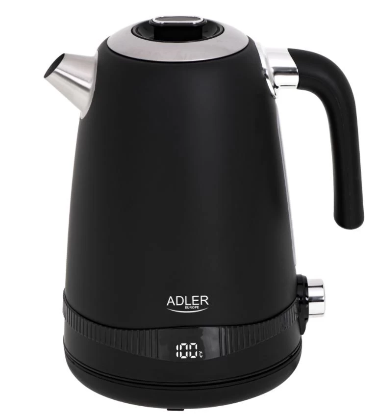 Kettle 1.7l with temp.  regul. black    AD 1295