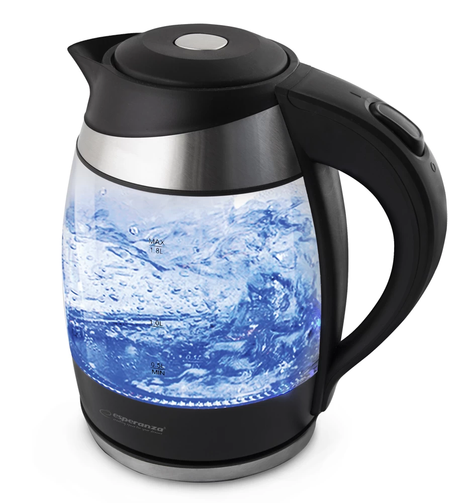 Kettle electric Esperanza Gullfoss EKK009 (2200W 1.8l; transparent color)