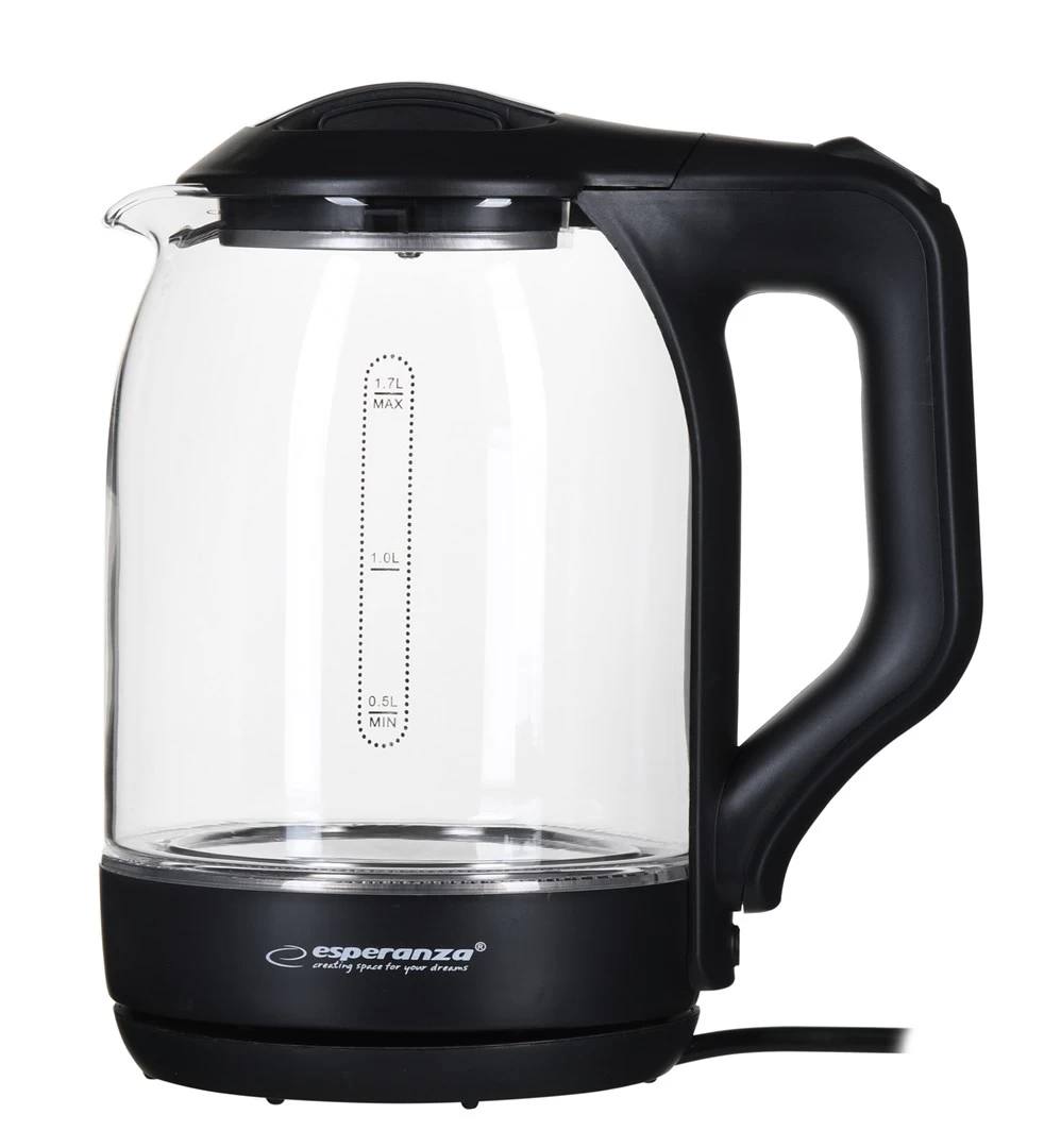 Kettle electric Esperanza YUKON EKK025K (1500W 1.7l; transparent color)
