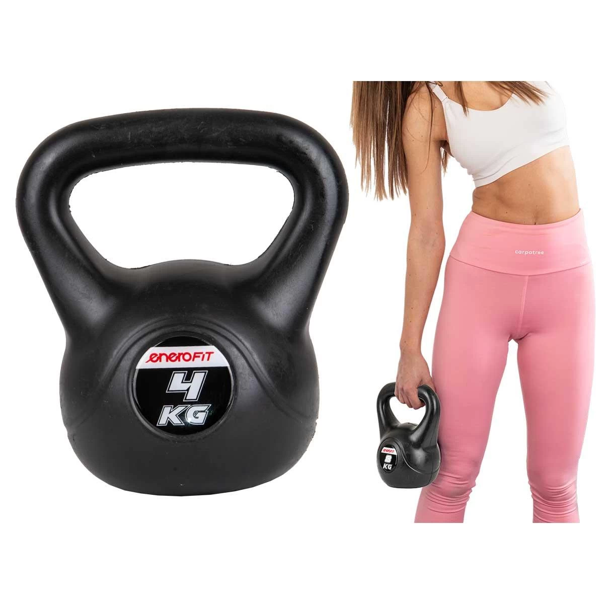 Kettlebell Kompozicinis Hantelis 4 Kg Enero Fit Svarmenys