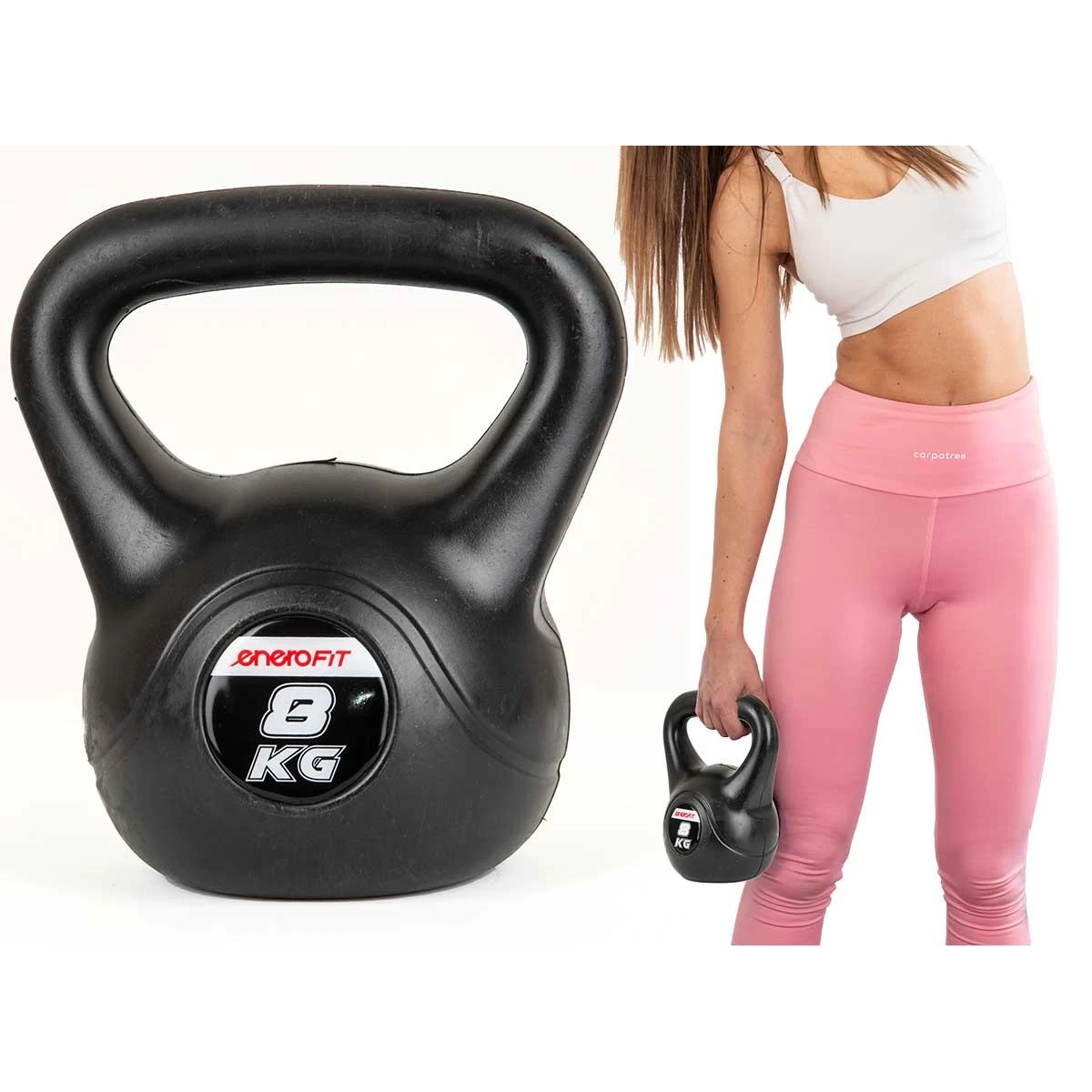 Kettlebell Kompozicinis Hantelis 8 Kg Enero Fit Svarmenys