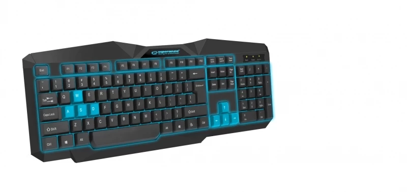 Keyboard Esperanza TIRIONS EGK201B (USB 2.0; (US); black color)