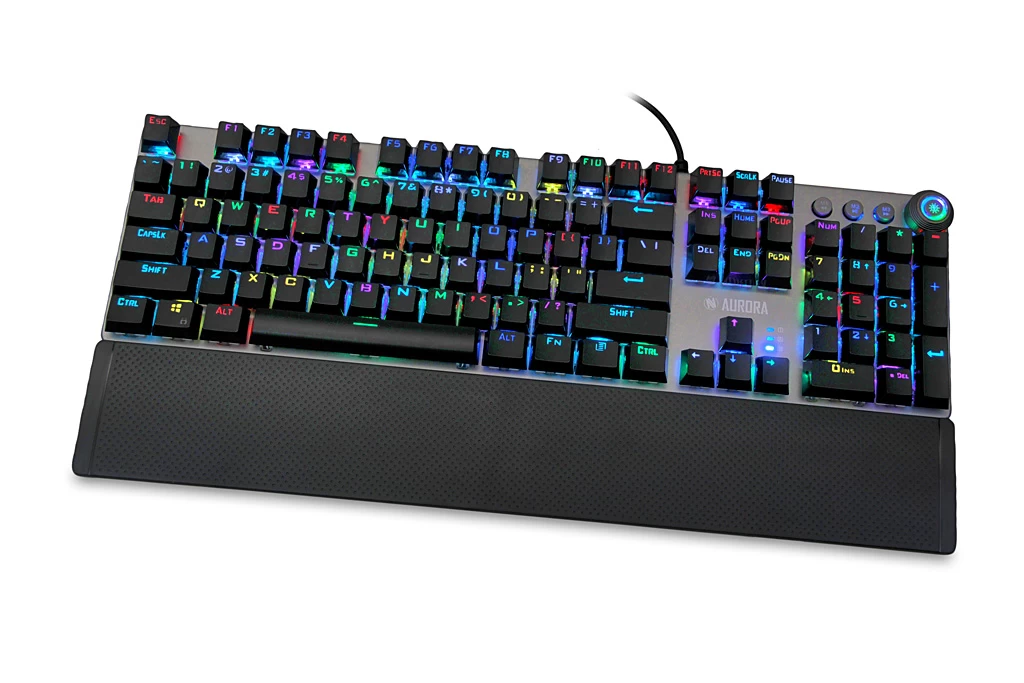 Keyboard mechanical IBOX AURORA K-4 RGB IKGMK4 (USB; (US); black color)