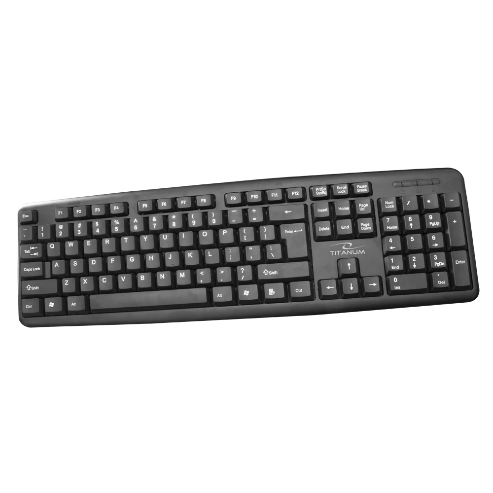 Keyboard TITANUM TK101 (USB 2.0; (US); black color)