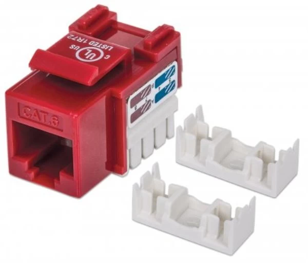 Keystone Modulis Cat6 Utp Rj45, Raudonas