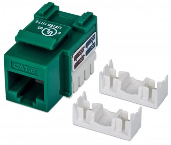 Keystone Modulis Cat6 Utp Rj45 Su žaliomis Gijomis