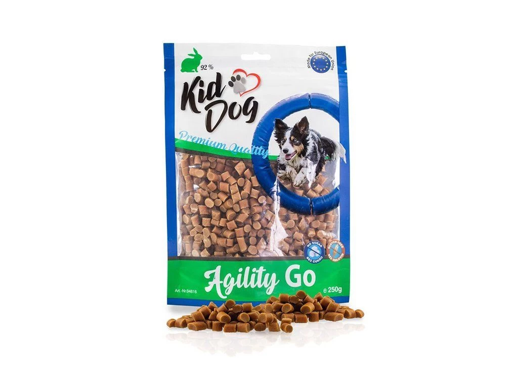 KIDDOG Agility Go triušienos gabaliukai 250g, A04816