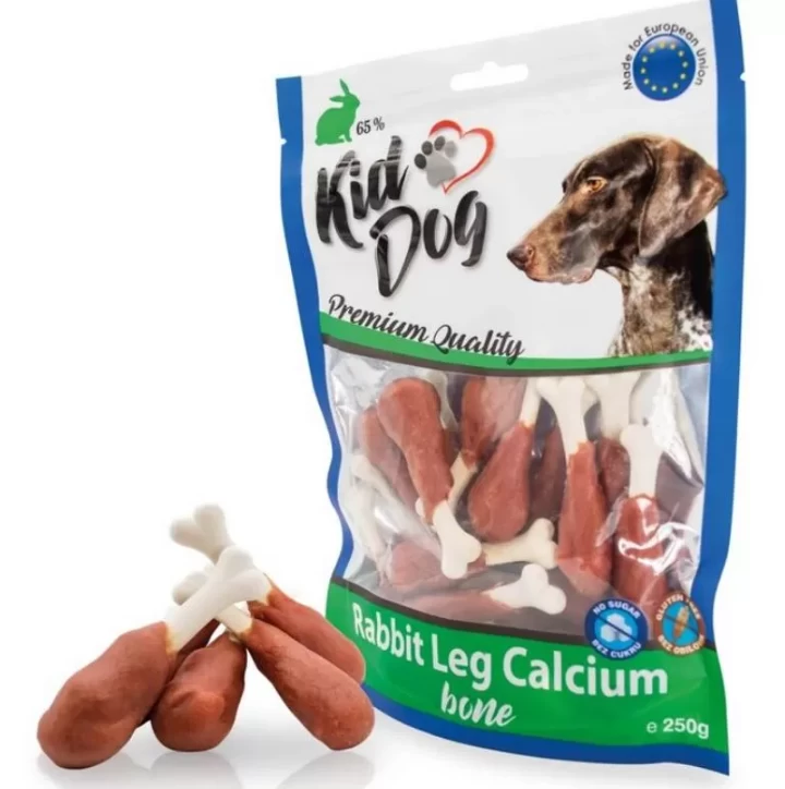 KIDDOG Bone šlaunelė su triušiena ir kalciu 250g, A04829