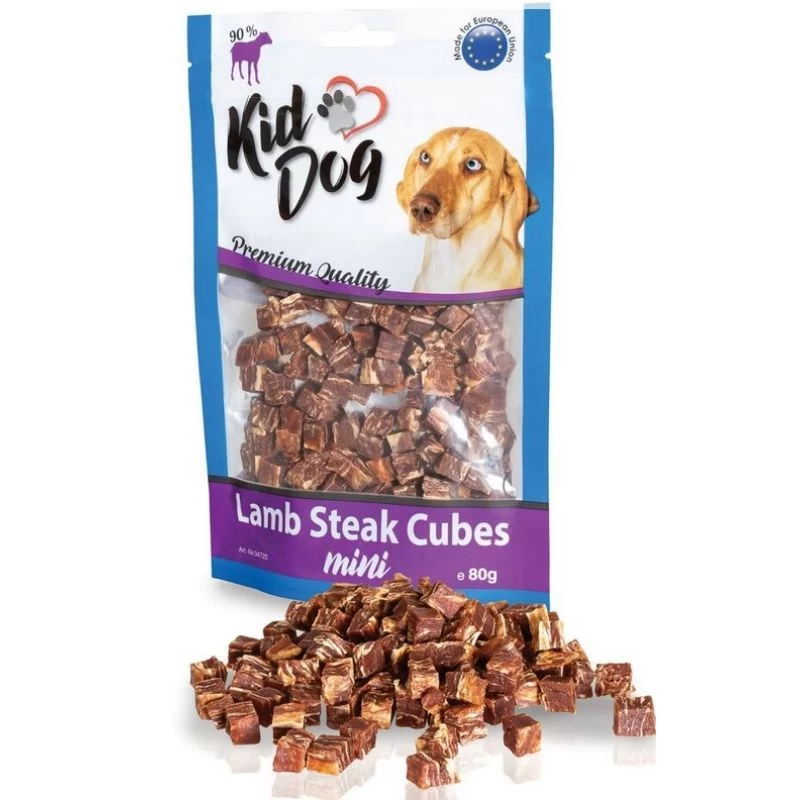 KIDDOG Cubes ėrienos kubeliai 80g (150), A04725