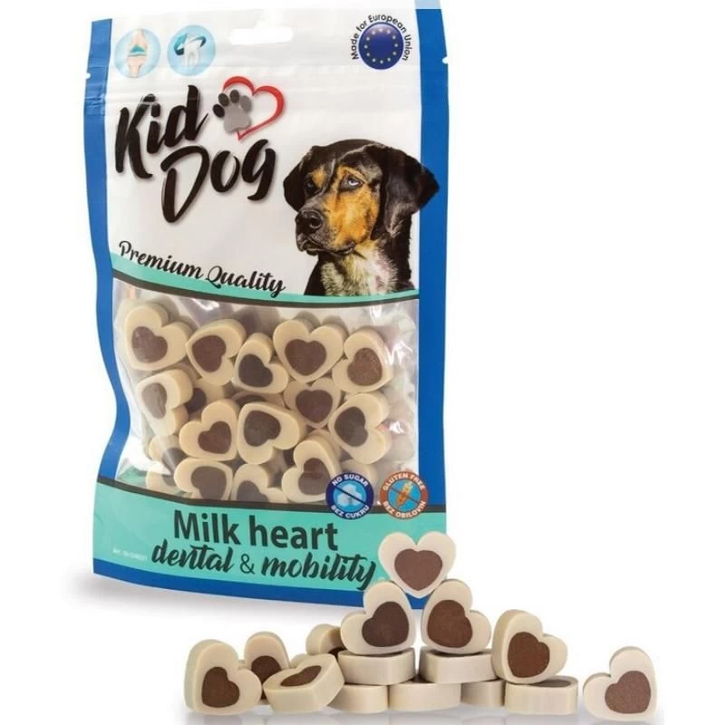 KIDDOG Dental-Mobility antienos+pieno širdelės 80g (150), A04831
