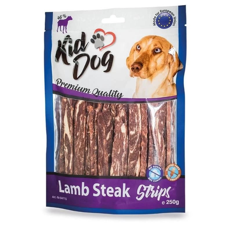 KIDDOG Strips ėriena su buivolo oda 12cm 250g (40), A04715