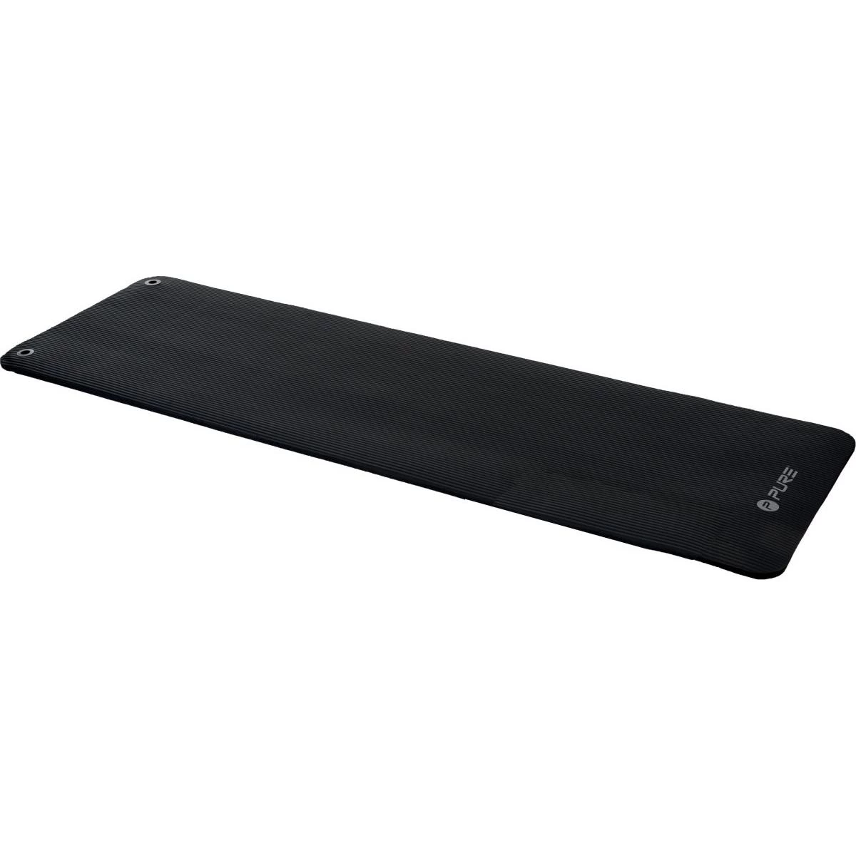 Kilimėlis Mankštai Nbr Black 180x60x1,5 Cm Su Skylutėmis Pure 2 Improve