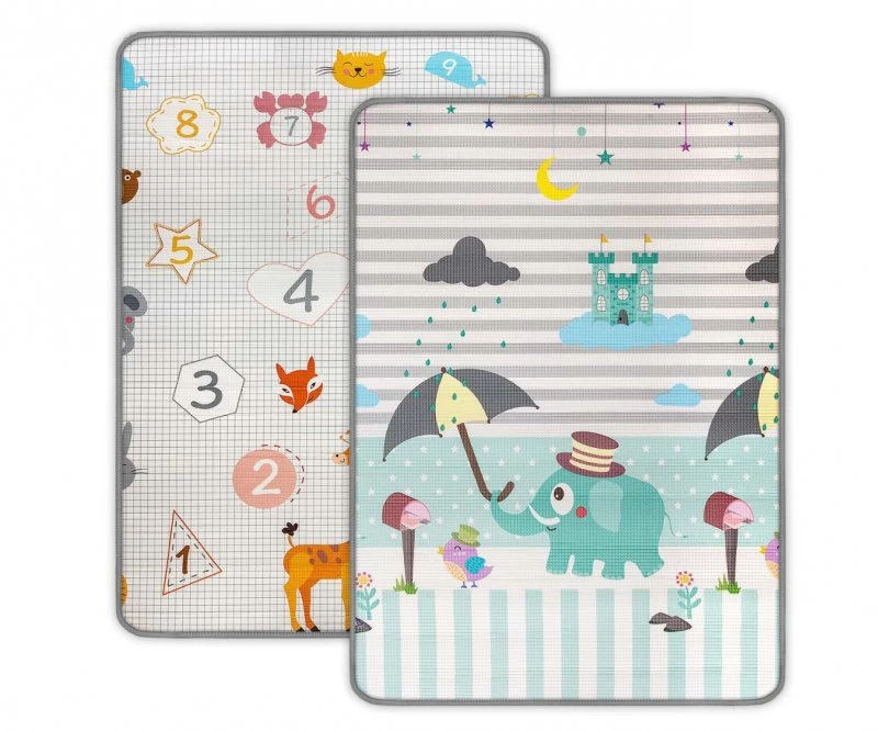 Kinder Digits And Elephant Foam Roll-up Mat