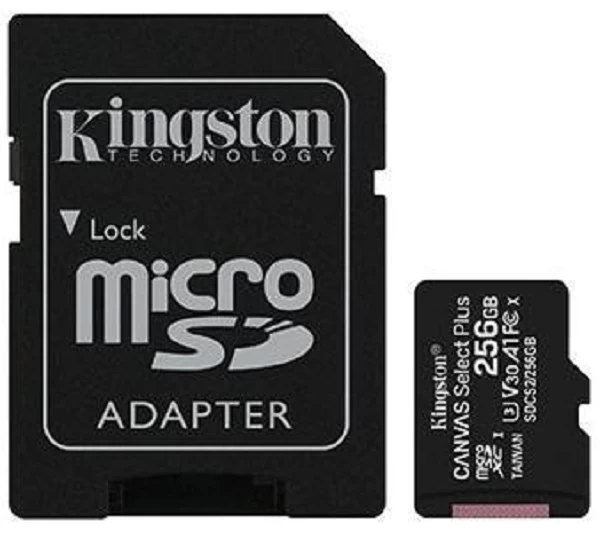 Kingston 256 Gb Atminties Kortelės Adapteris