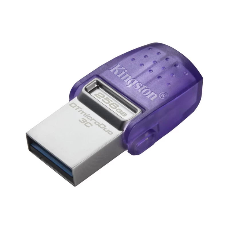 Kingston Datatraveler Microduo 3c Gen3 (256gb / Pilka / Violetinė )