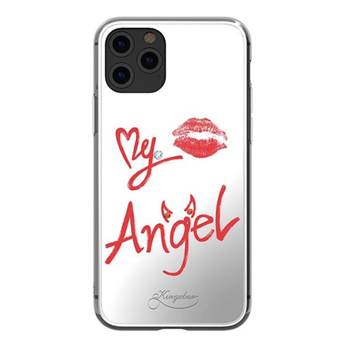 kingxbar Angel Veidrodinis Dėklas, Dekoruotas Tikrais swarovski Kristalais iphone 11 Pro Max Veidrodinis Skaidrus kingxbar Angel Veidrodinis Dėklas, Dekoruotas Tikrais swarovski Kristalais iphone 11 Pro Max Veidrodinis Skaidrus