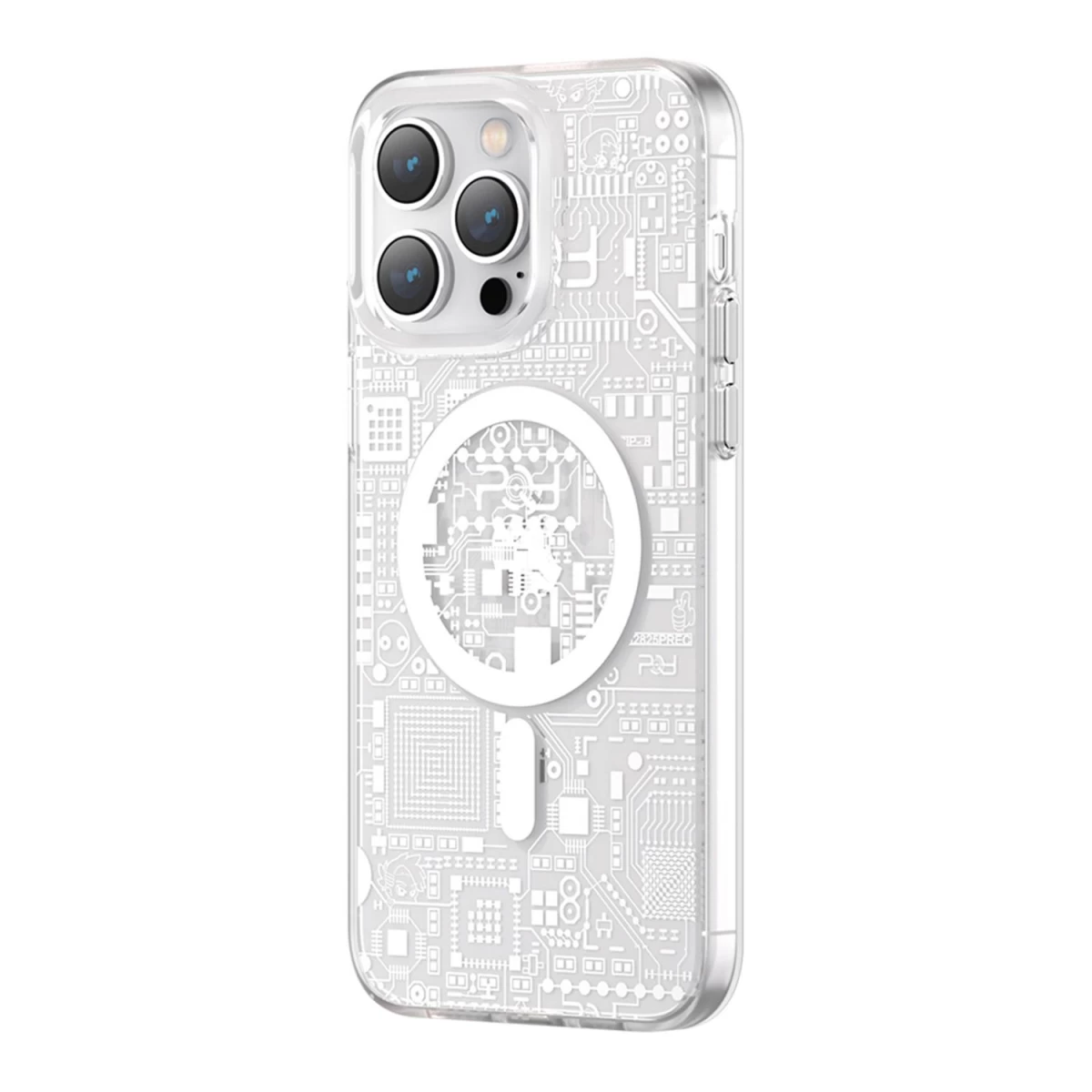 Kingxbar Pqy Geek Serijos Magnetinis Dėklas Iphone 14 Plus Magsafe Silver
