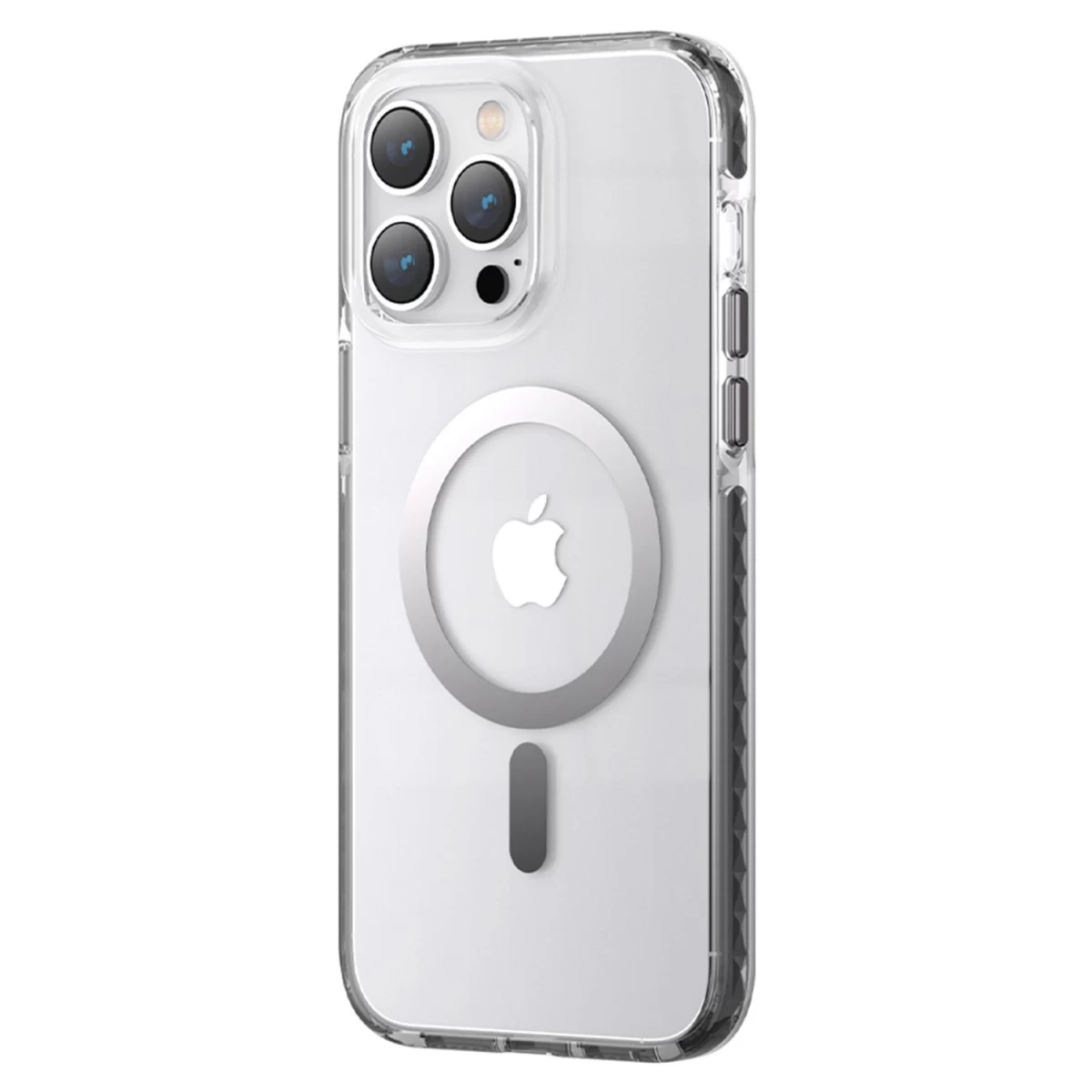 Kingxbar Pqy Ice Crystal Serijos Magnetinis Dėklas Iphone 14 Plus Magsafe - Pilkas