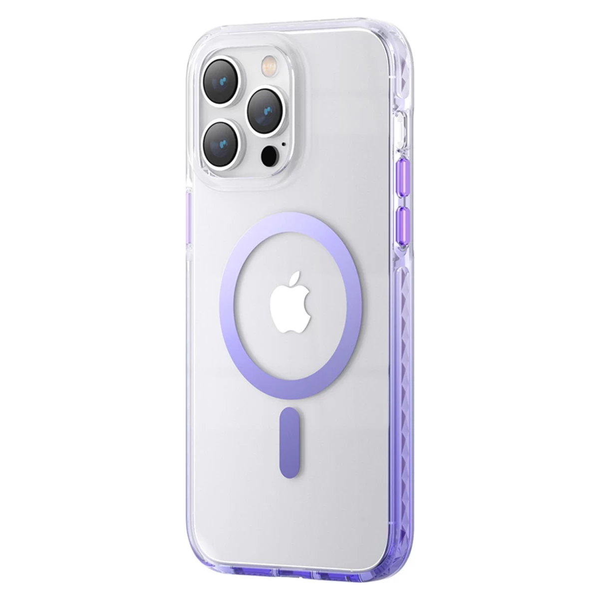 Kingxbar Pqy Ice Crystal Serijos Magnetinis Dėklas Iphone 14 Plus Magsafe, Violetinės Spalvos