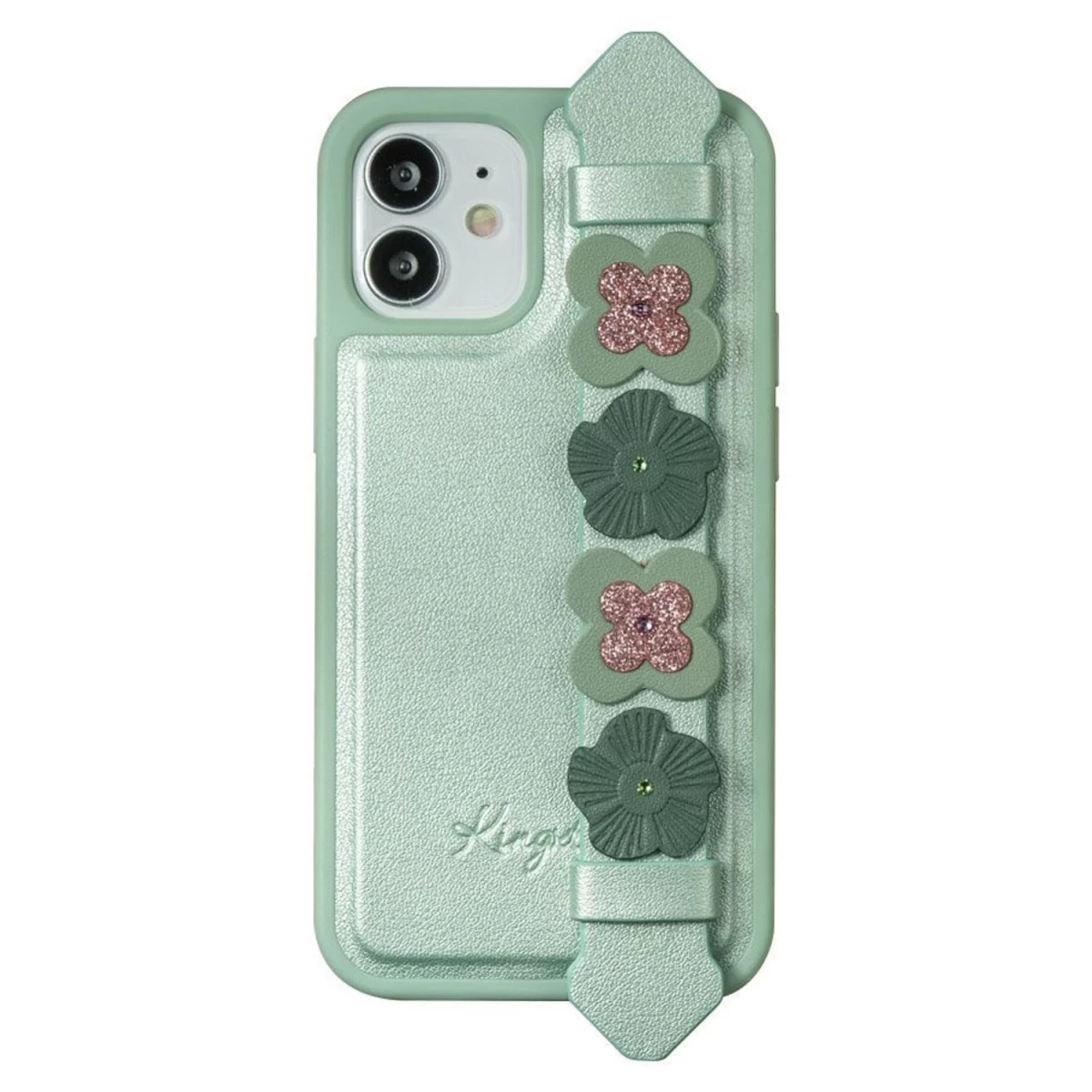 kingxbar Sweet Series Gelinis Dėklas, Dekoruotas Tikrais swarovski Kristalais, Su Stovu iphone 12 Pro / iphone 12 Green kingxbar Sweet Series Gelinis Dėklas, Dekoruotas Tikrais swarovski Kristalais, Su Stovu iphone 12 Pro / iphone 12 Green