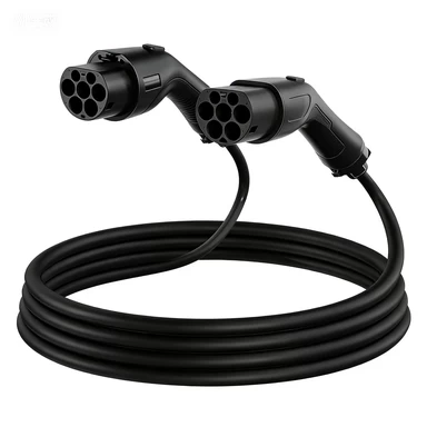 Kiniškiems elektromobiliams skirtas elektromobilio įkrovimo laidas Type 2 - GBT  5m ilgio  (32A, 3 Fazės, 21 KW)