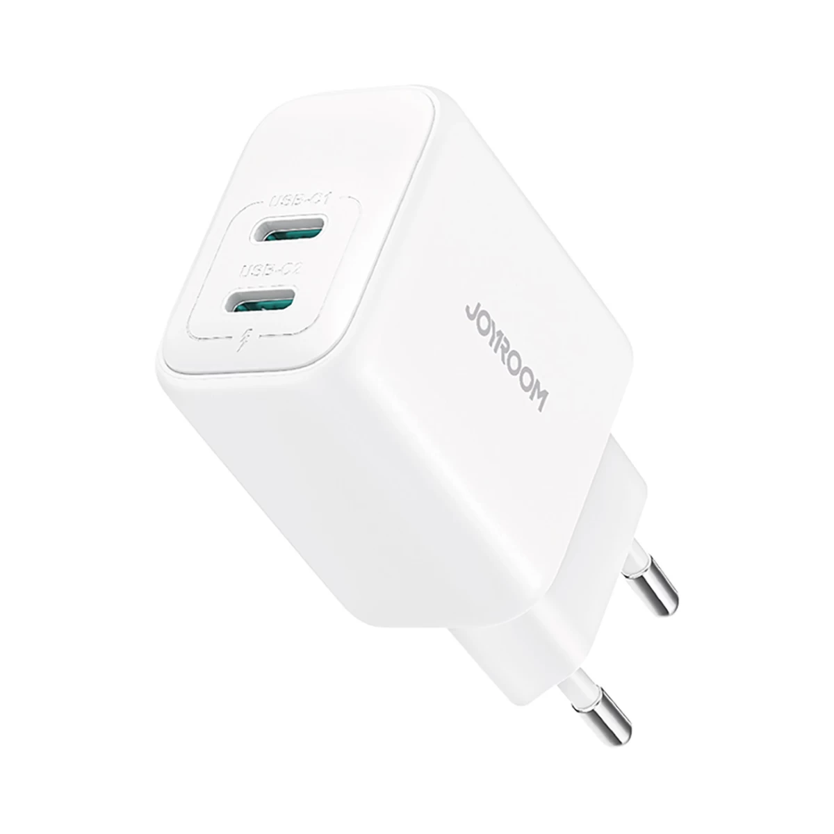 Kištukinis įkroviklis 2x Usb-c 20w Pd Qc 3.0 - Baltas