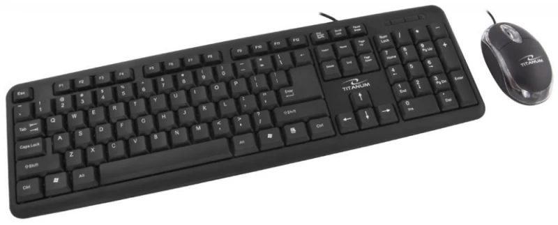 Klaviatūros Ir Pelės Rinkinys Titanum Salem Tk106