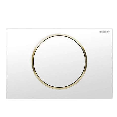 Klavišas Geberit Sigma 10, baltas/auksas 115758KK5