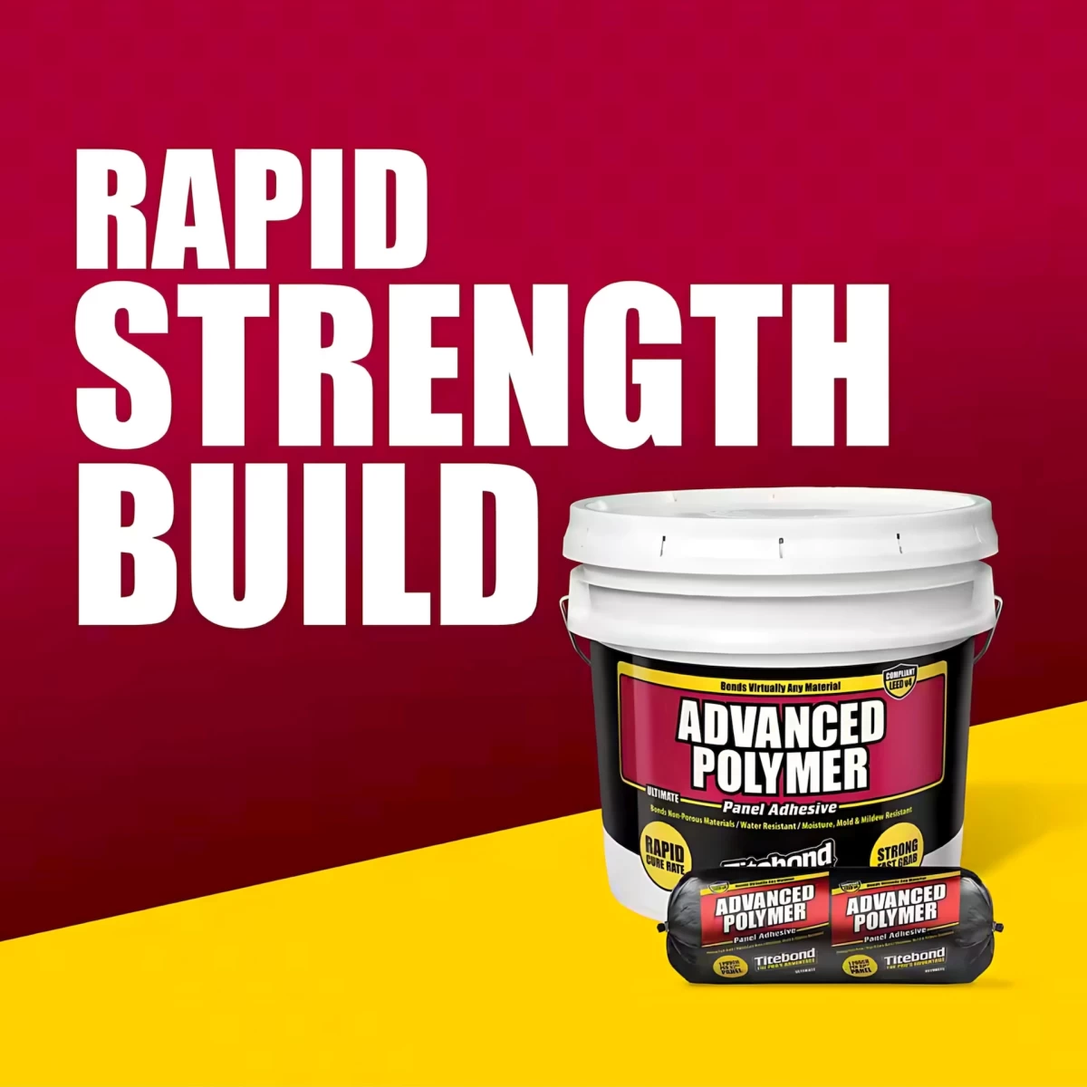 Titebond® Ultimate Advanced Polymer Panel Adhesive – Plokščių Montažiniai Klijai Vidaus ir Lauko Darbams. JAV. 2,7kg maišelis