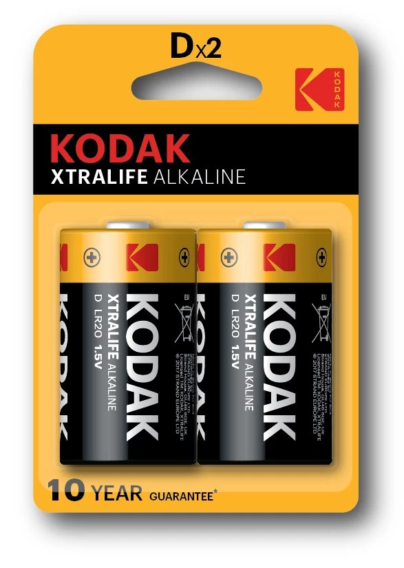 Kodak KDXLR20PB2 Single-use battery D Alkaline Kodak KDXLR20PB2 Single-use battery D Alkaline