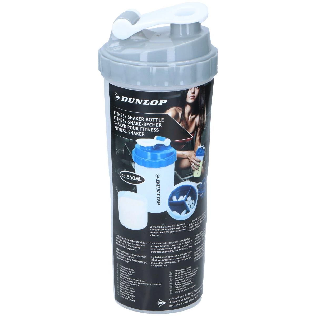 Kokteilių Kokteilių Kokteilių Butelis 550ml Dunlop Pilkas