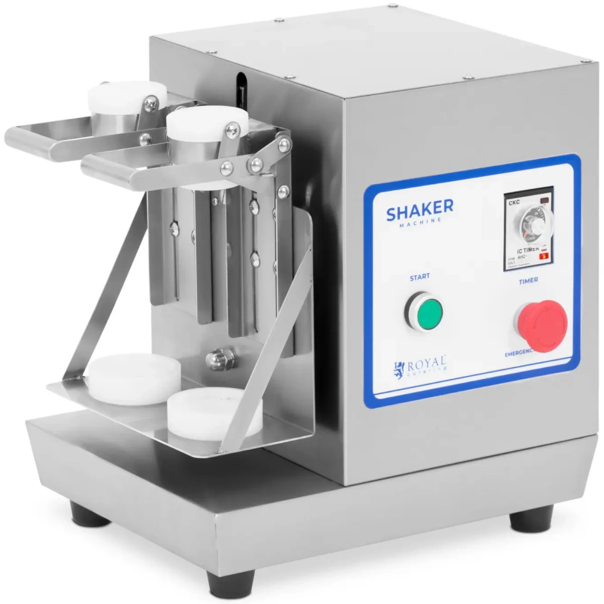Kokteilių Kokteilių Maišytuvas Su Dvigubu Baru 2 X 0,75 L 240 Aps/min - Sidabrinis