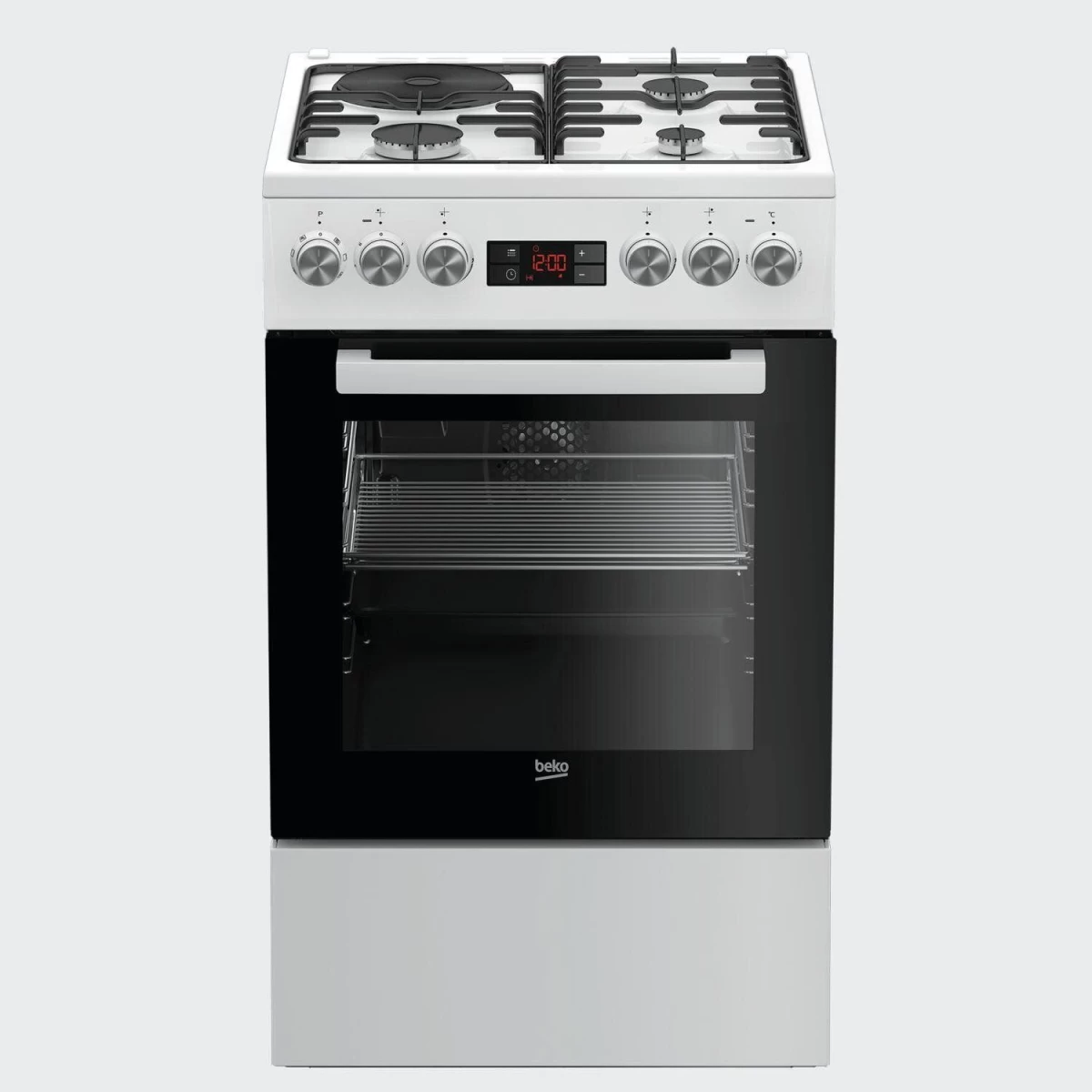 Kombinuota viryklė Beko FSE53320DWCS