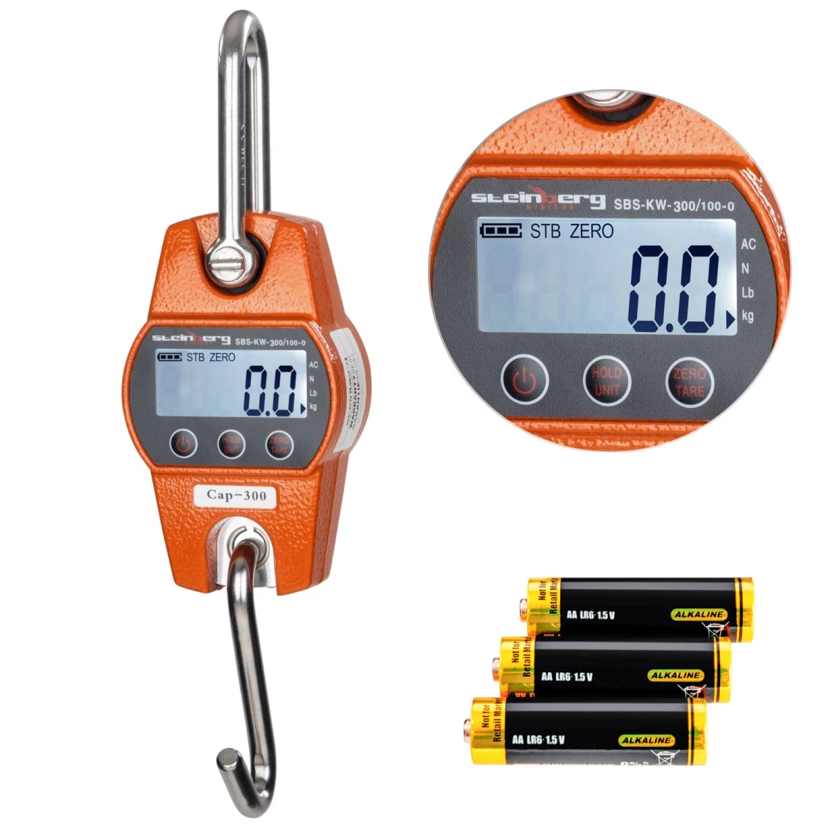 Komercinės Kablinės Svarstyklės Medžiotojams Sbs-kw-300/100-o Lcd Iki 300 Kg Komercinės Kablinės Svarstyklės Medžiotojams Sbs-kw-300/100-o Lcd Iki 300 Kg
