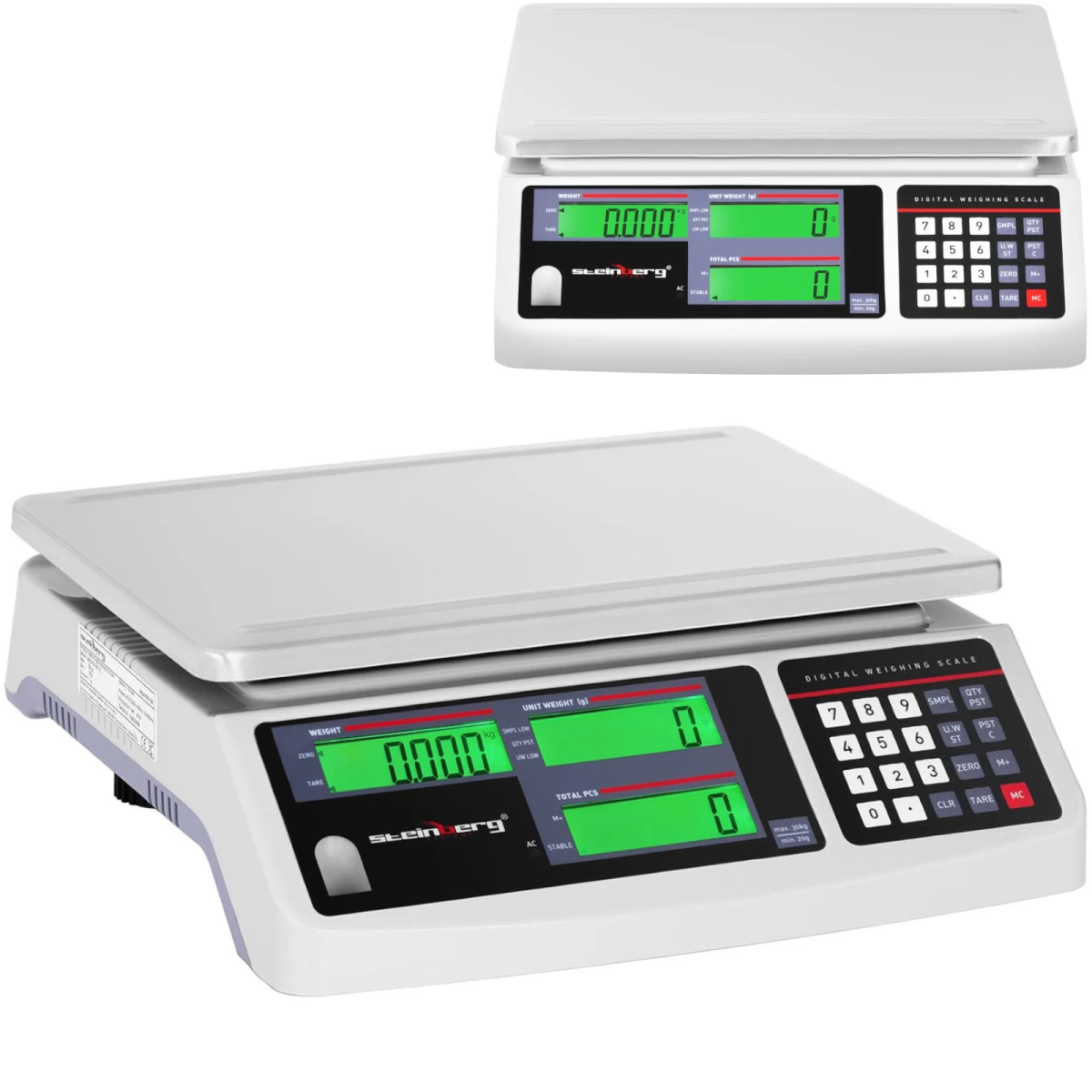 Komercinės Prekystalio Svarstyklės Lcd 30,5 X 22 Cm 30 Kg / 1 G Komercinės Prekystalio Svarstyklės Lcd 30,5 X 22 Cm 30 Kg / 1 G