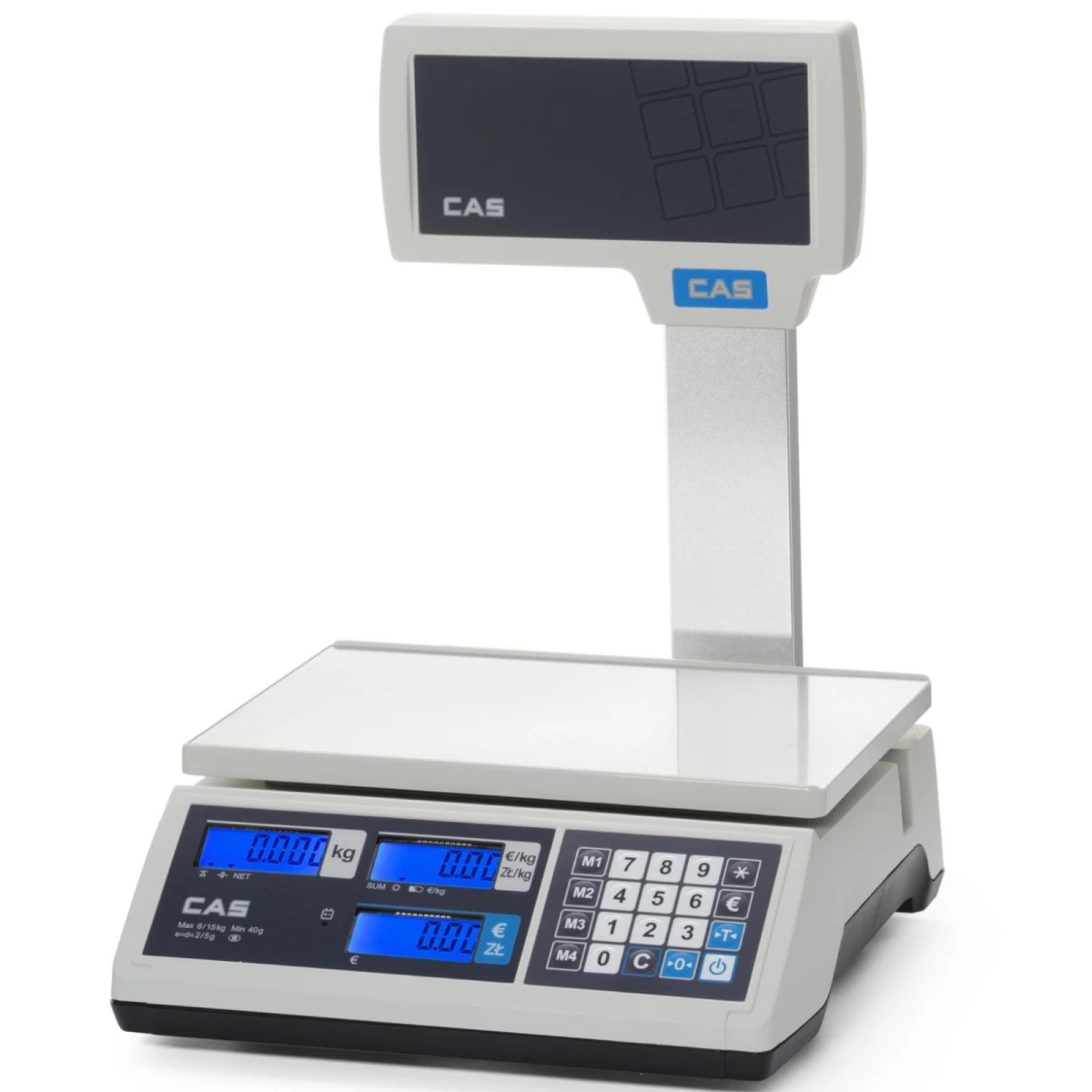 Komercinės Skaičiuojamosios Svarstyklės Su įteisinimu Iki 15 Kg 290x209 Mm