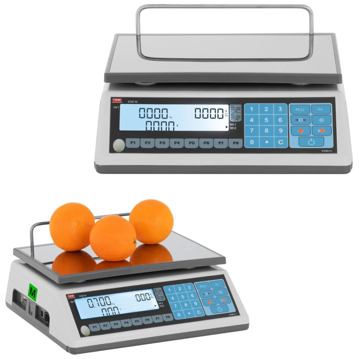 Komercinės Svarstyklės 30 Kg / 10 G Lcd M Legalizacija Komercinės Svarstyklės 30 Kg / 10 G Lcd M Legalizacija