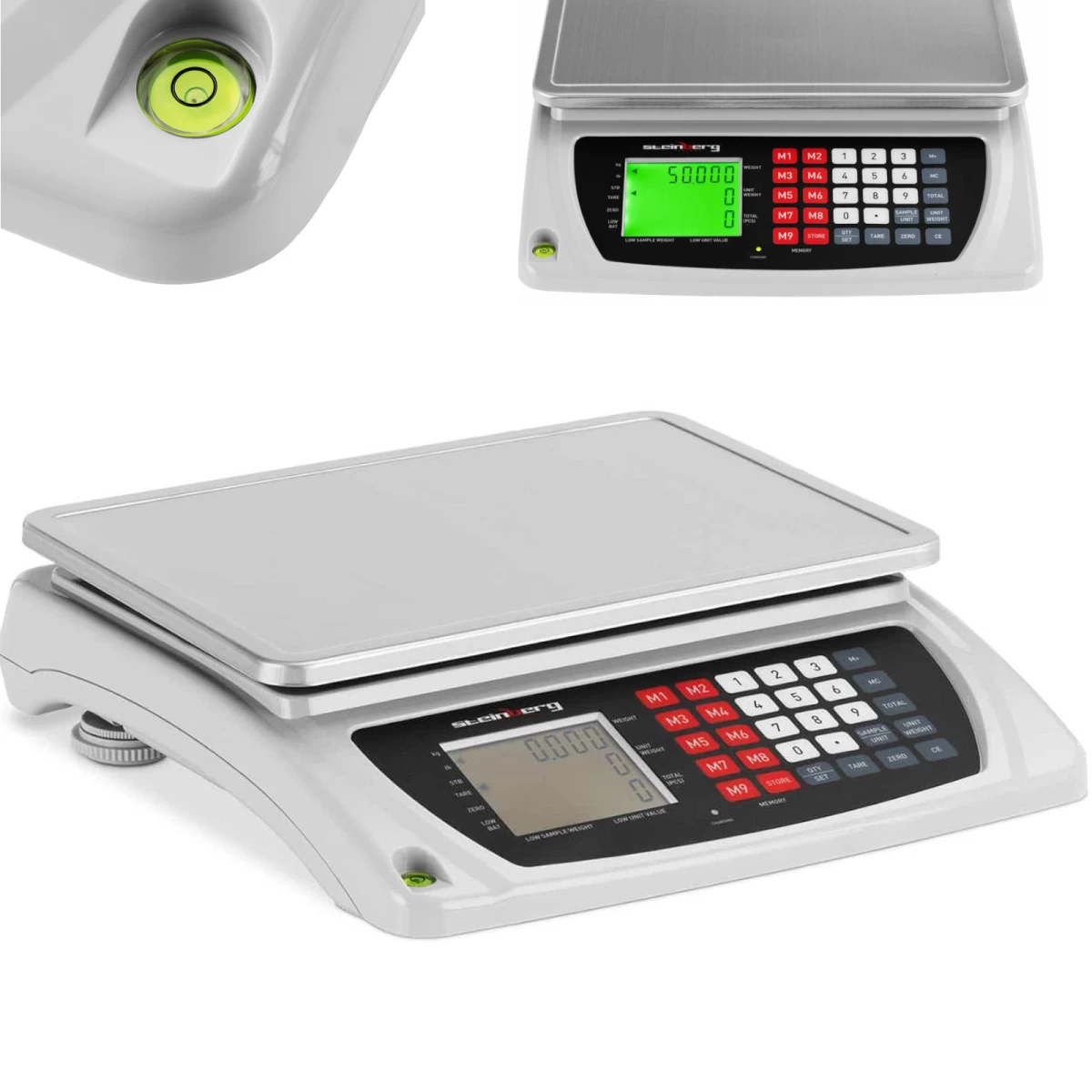 Komercinės Svarstyklės Su Lcd Ekranu 33,5 X 23 Cm 50 Kg / 6 G Komercinės Svarstyklės Su Lcd Ekranu 33,5 X 23 Cm 50 Kg / 6 G