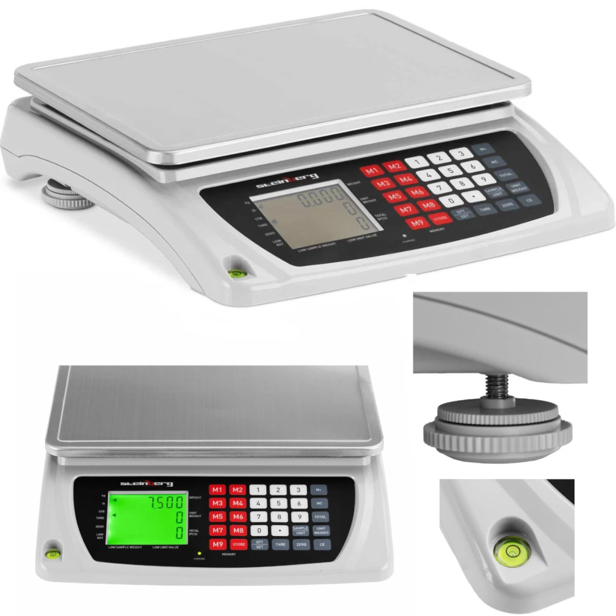 Komercinės Svarstyklės Su Lcd Ekranu 33,5 X 23 Cm 7,5 Kg / 0,6 G Komercinės Svarstyklės Su Lcd Ekranu 33,5 X 23 Cm 7,5 Kg / 0,6 G