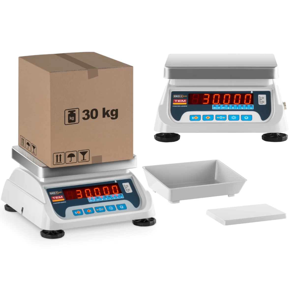 Komercinės Svarstyklės Su Legalizavimo Funkcija Beko+ Tem Rs232 30kg / 10g Komercinės Svarstyklės Su Legalizavimo Funkcija Beko+ Tem Rs232 30kg / 10g