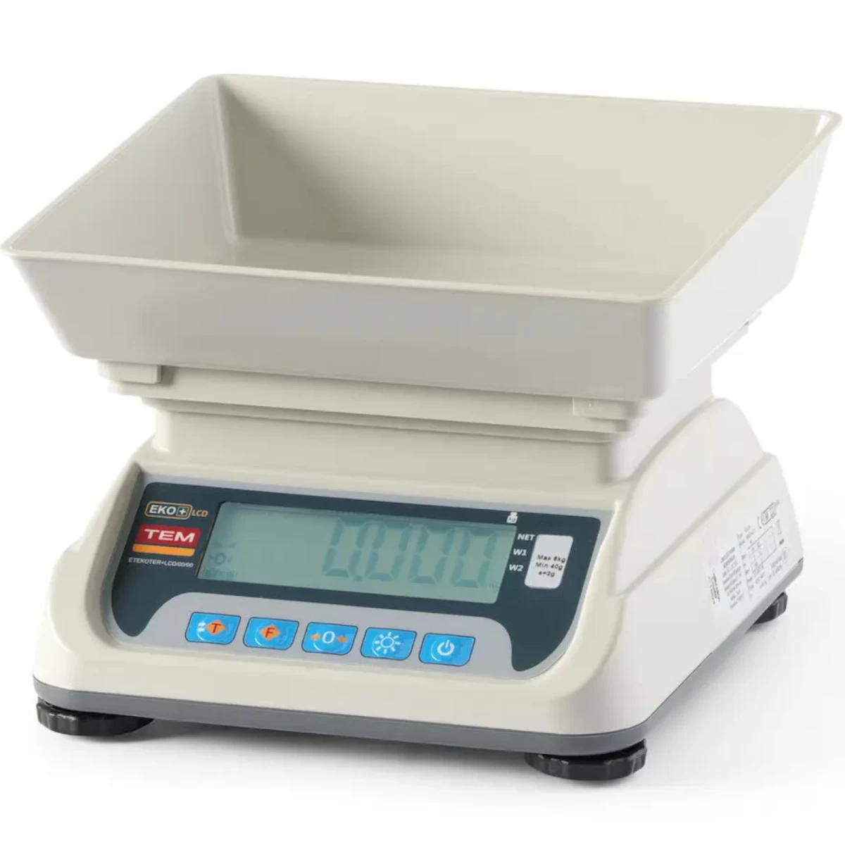 Komercinės Virtuvės Svarstyklės Su Legalizavimo Funkcija M Lcd Rs232 Eco+ 6 Kg / 2 G Komercinės Virtuvės Svarstyklės Su Legalizavimo Funkcija M Lcd Rs232 Eco+ 6 Kg / 2 G