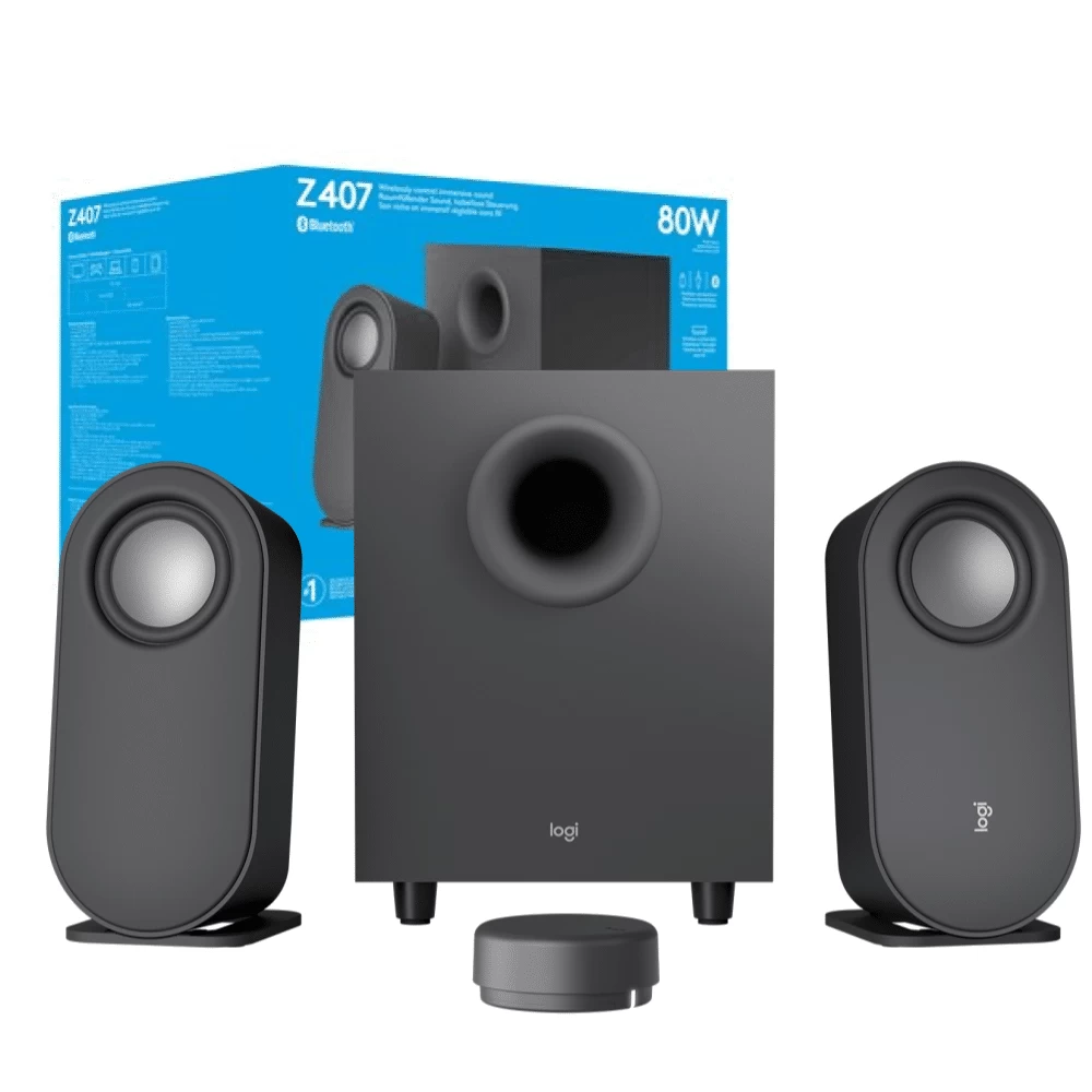 Kompiuterio Kolonėlės Logitech Z407 80w, Juoda